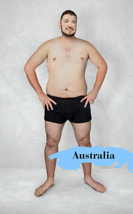 Ideal man body in Australia