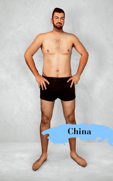 Ideal man body in China