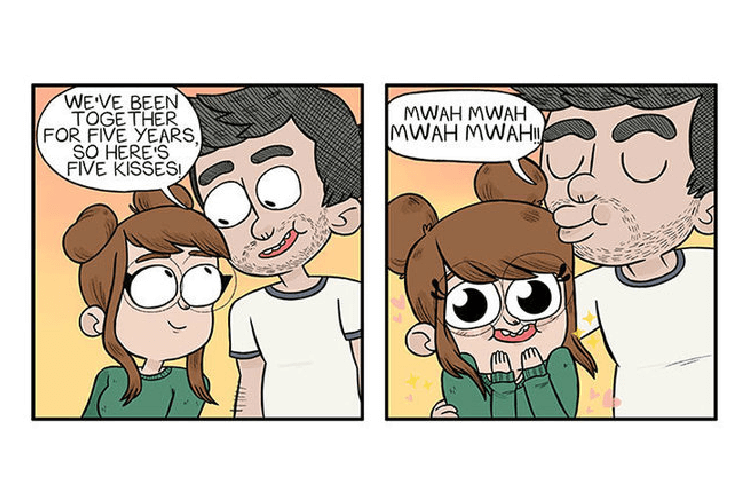 This Artist Created Adorable & Funny Comic Strips About Her Relationship